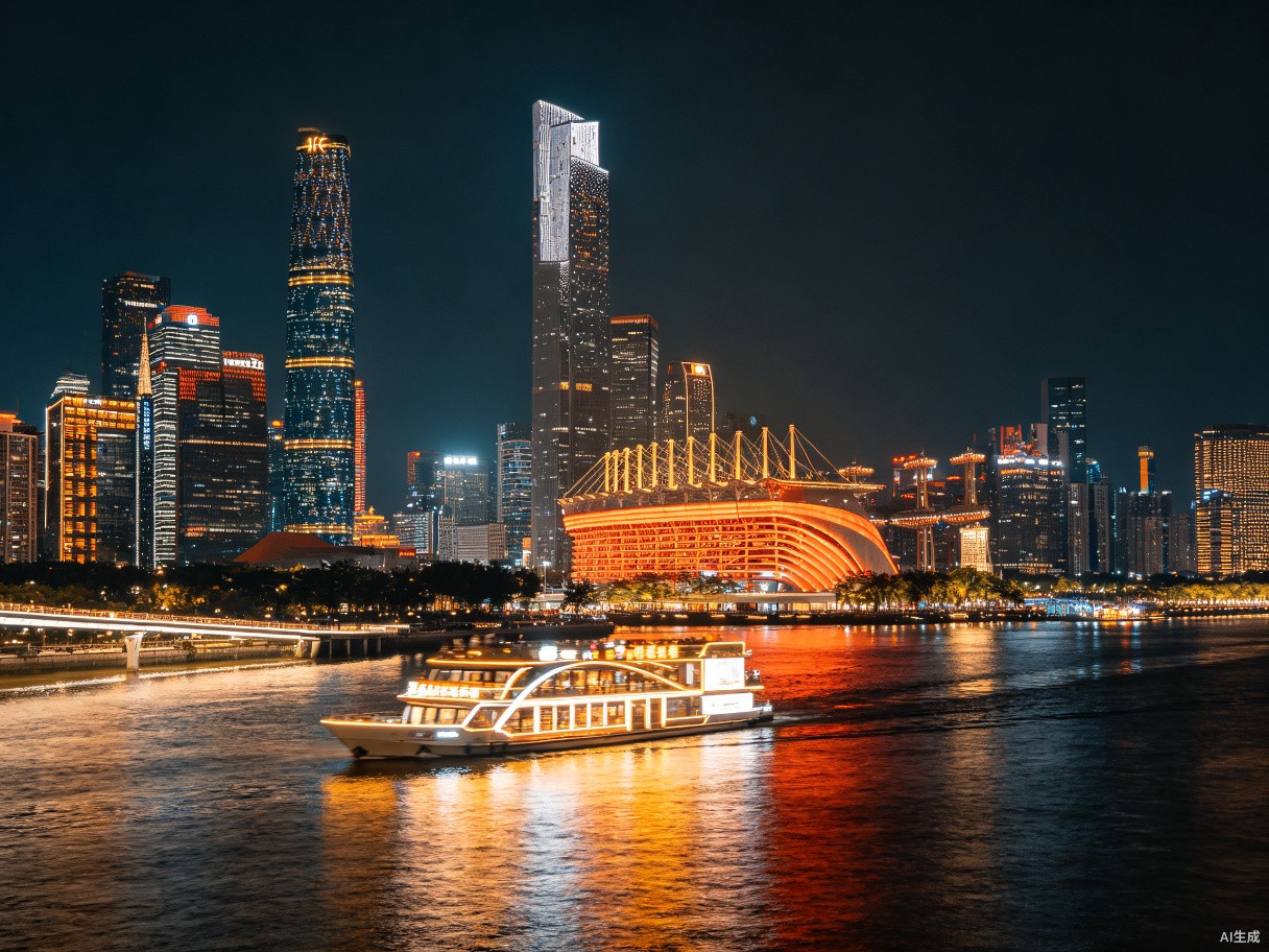 广州日夜一日｜白天打卡城市封面+夜游珠江灯海